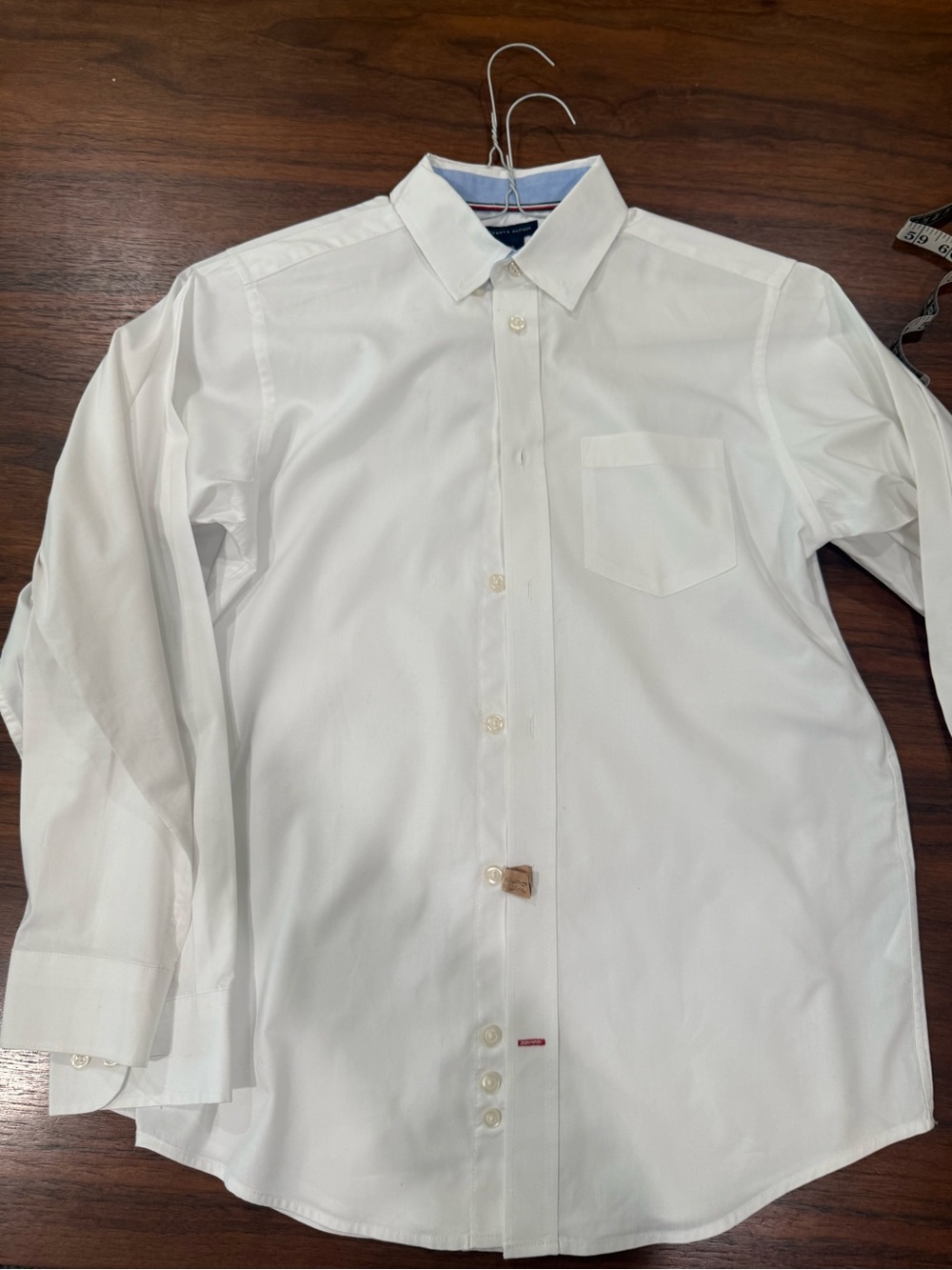 Tommy Hilfiger White Long-Sleeve Dress Shirt Sz 16